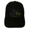 Black Baseball Cap Front - Epic Trip Adventures