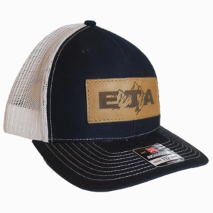 Navy Leather Patch Snapback Hat - Epic Trip Adventures