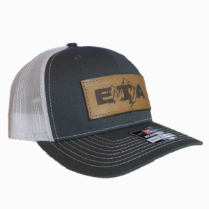 Grey Leather Patch Snapback Hat - Epic Trip Adventures