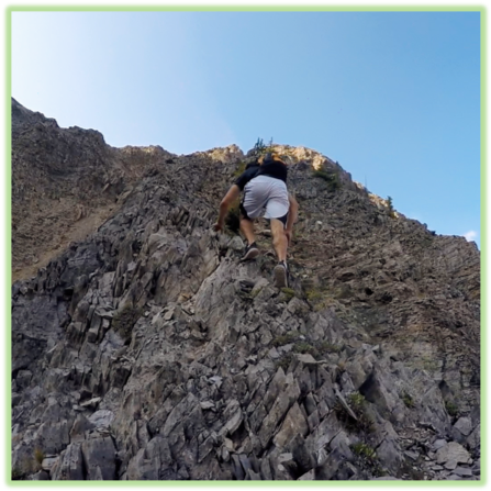 Scrambling up Walcott Peak - Yoho - Epic Trip Adventures